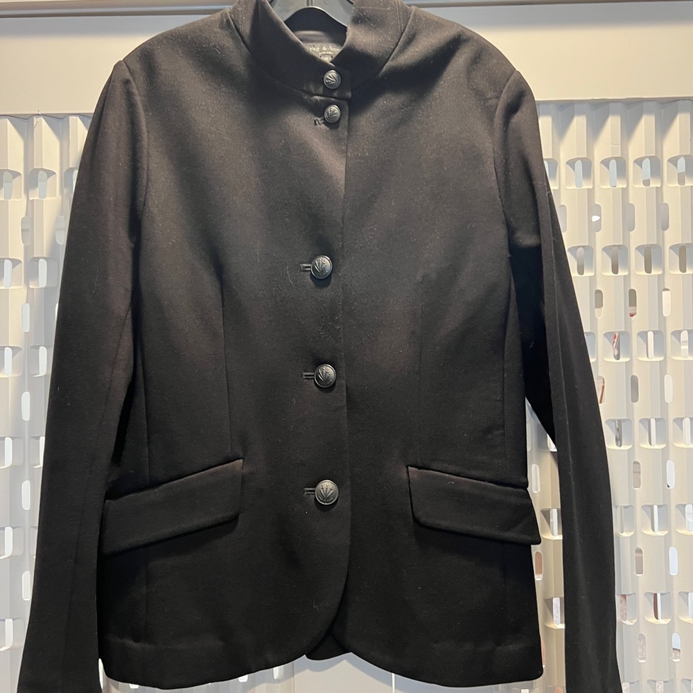 Rag & Bone Black Slade Blazer Size 10 - Picture 6 of 7